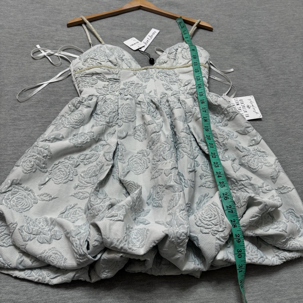 FOR LOVE & LEMONS sz XS Lydia Party Dress in Ice Blue - Picture 12 of 16